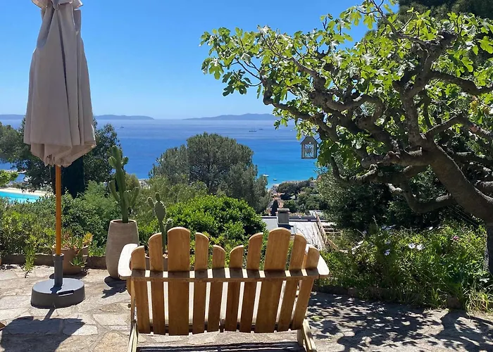 Charmante Villa Vue Mer Calme Au Lavandou